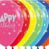 Balon Sempertex Happy Birthday Fantasy kolorowe 12 cali 1 szt. mix