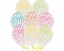 Balon Sempertex Konfetti Niebieskie 1 szt