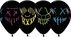 Balon Sempertex Maski Neon Halloween 1 szt.