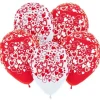 Balon Sempertex Podwójne Serca - Białe- 1 sztuka
