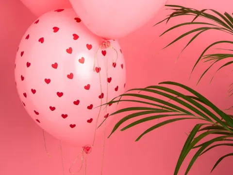 Balon Serca Pastel Baby Pink 12" 1 szt.