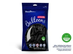 Balon Strong jednokolorowy 12 cali 100 szt. Black