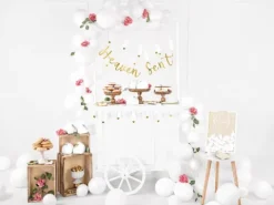 Balon Strong jednokolorowy 12 cali 100 szt. Pastel Pure White
