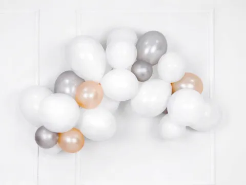 Balon Strong jednokolorowy 12 cali 100 szt. Pastel Pure White
