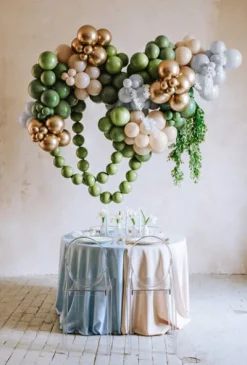 Balon Strong jednokolorowy 12 cali 100 szt. Pastel Rosemary Green
