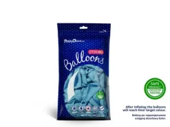 Balon Strong jednokolorowy 5 cali 100 szt. Pastel Baby Blue