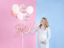 Balon Strong Metallic jednokolorowy 12 cali 100 szt. Metallic Rose Gold