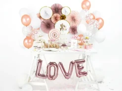Balon Strong Metallic jednokolorowy 12 cali 100 szt. Metallic Rose Gold