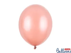 Balon Strong Metallic jednokolorowy 12 cali 100 szt. Metallic Rose Gold