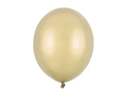 Balon Strong Metallic jednokolorowy 12 cali 100 szt. Metallic Cold Gold