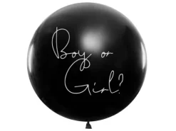 Balon z konfetti Gender Reveal na Baby Shower - Boy or Girl? 1m