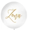 Balon ze złotym napisem ŻONA 1 metr