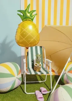 Balon foliowy ananas żółto zielony 38x68 cm