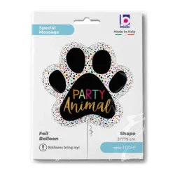 Balon foliowy Łapa 31 cali Party Animal Paw 1 szt.