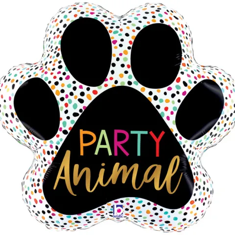Balon foliowy Łapa 31 cali Party Animal Paw 1 szt.