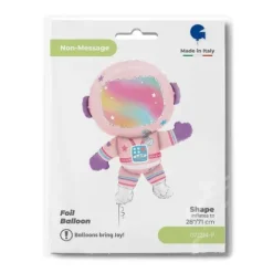 Balon foliowy Astronautka różowa 28 cali Grabo