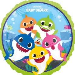 Balon foliowy Baby Shark rekin okrągły 18"