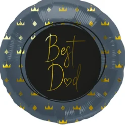 Balon foliowy BEST DAD Dzień Ojca 45 cm 1 szt.