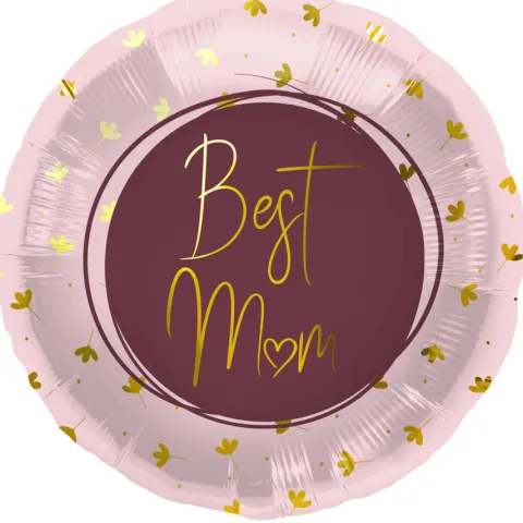 Balon foliowy BEST MOM Dzień Matki 45 cm 1 szt.