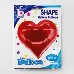Balon foliowy Casino Heart Kier, czewień rozmiar 30 cali