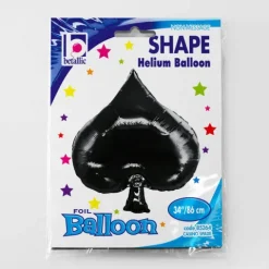 Balon foliowy Casino Spade Pik, Wino rozmiar 34 cale