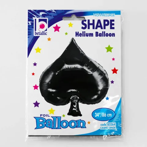 Balon foliowy Casino Spade Pik, Wino rozmiar 34 cale