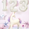 Balon foliowy CYFRA 5 Jednorożec 93 cm
