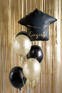 Balon foliowy Czapka Absolwenta "Congrats!", 60x55 cm