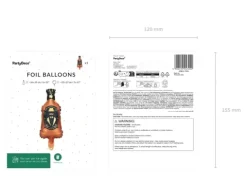 Balon foliowy do girland Whisky, 27 x 12 cm