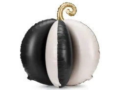 Balon foliowy Dynia stojący 58x58 cm Biało Czarny