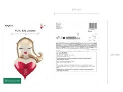 Balon foliowy Dziewczyna 57 x 74,5 cm