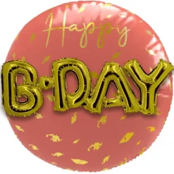 Balon Foliowy Happy B-Day 3D trójwymiarowy 56 cm