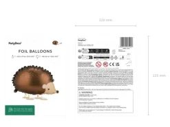 Balon foliowy Jeż chodzący lewitujący na hel 58 x 36cm