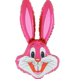 Balon foliowy KRÓLIK zając RÓŻOWY zwierzątka 66 cm