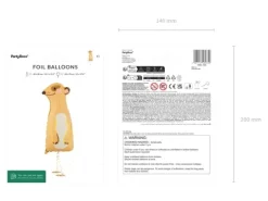 Balon foliowy lewitujący Surykatka 28x70 cm