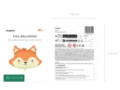 Balon foliowy Lis Lisek rudy 57x42 cm