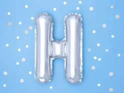 BALON foliowy Litera H 35 cm na POWIETRZE