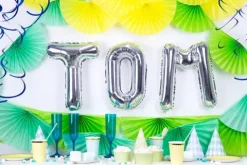 BALON foliowy Litera M 35 cm na POWIETRZE