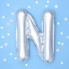 BALON foliowy Litera N 35 cm na POWIETRZE