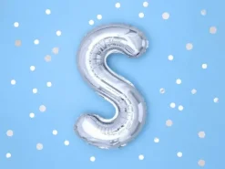 BALON foliowy Litera S 35 cm na POWIETRZE