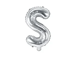 BALON foliowy Litera S 35 cm na POWIETRZE