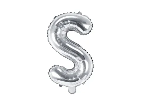 BALON foliowy Litera S 35 cm na POWIETRZE