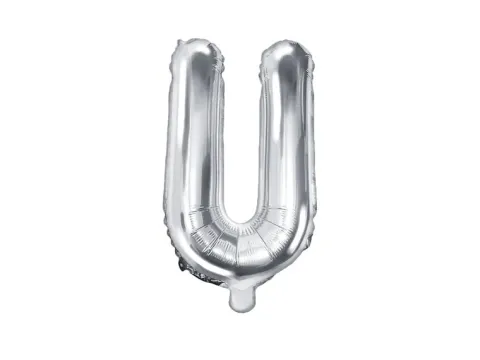 BALON foliowy Litera U 35 cm na POWIETRZE