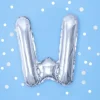 BALON foliowy Litera W 35 cm na POWIETRZE
