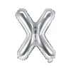 BALON foliowy Litera X 35 cm na POWIETRZE