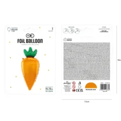 Balon foliowy Marchewka 42x91cm