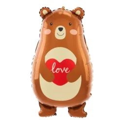 Balon foliowy Miś z sercem Love 48x79cm