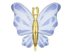 Balon foliowy Motyl, 69x69 cm, błękitny