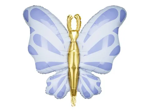 Balon foliowy Motyl, 69x69 cm, błękitny