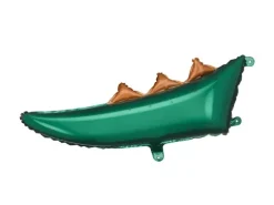 Balon foliowy Ogon dinozaura zielony, 79x35 cm
